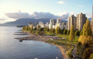 English Bay across from Kitsilano Vancouver