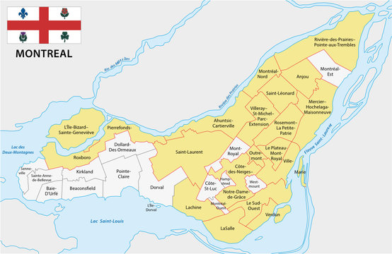 Carte de Montréal