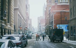 Snow in Montreal