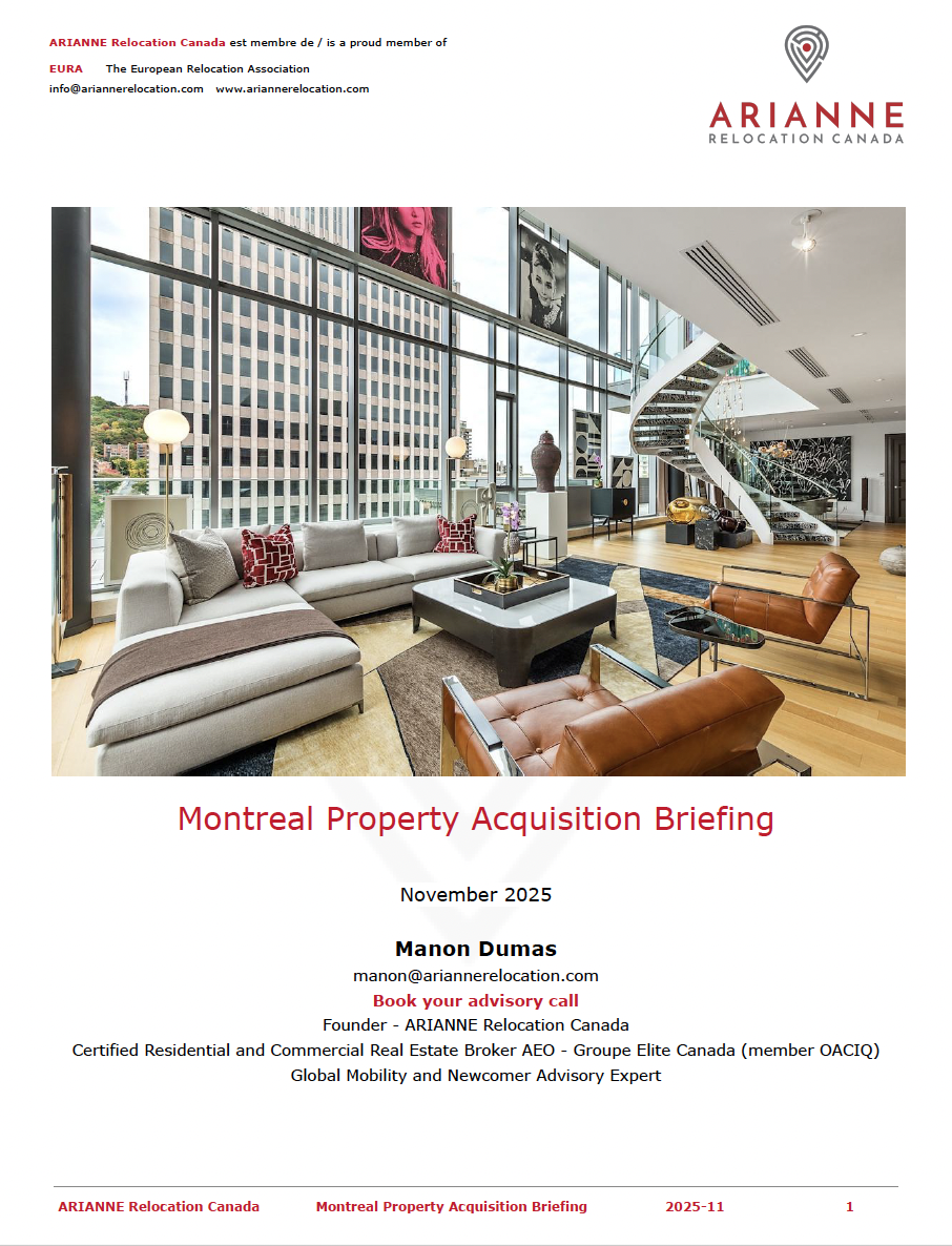 Montreal Property Acquisition Briefing Montreal Property Acquisition Briefing